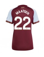 Ženske Nogometnih dresov Aston Villa Ian Maatsen #22 Domači 2025-26 Kratki rokavi Ženske Nogometnih dresov Aston Villa Ian Maatsen #22 Domači 2025-26 Kratki rokavi